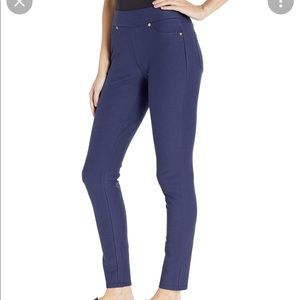 NWT MICHAEL Michael Kors Women’s Stretch Knit Twill Pull-On Leggings TRUE Navy
